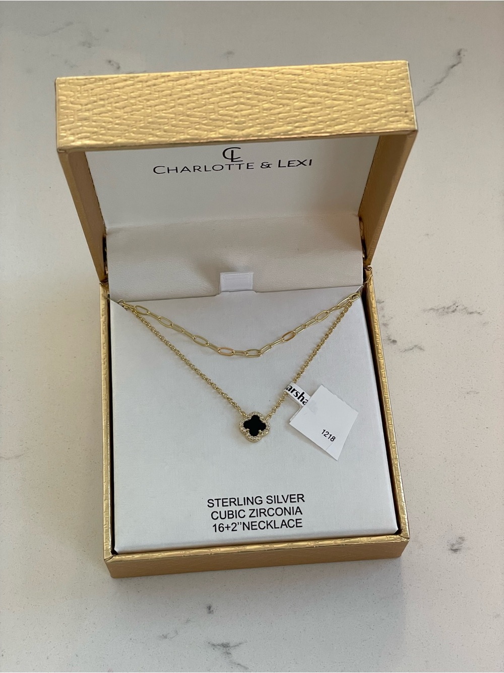 Charlotte & Lexi Sterling Silver Cubic Zirconia 16+2" Necklace